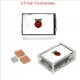 Compatible Raspberry Pi B 3.5 LCD Touch Screen + Case + 3 mounted heat sink