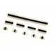 Single row pin 1.27mm golden-plated straight pin 1X10P