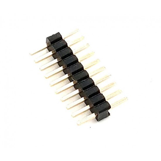 Single row pin 1.27mm golden-plated straight pin 1X10P