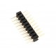 Single row pin 1.27mm golden-plated straight pin 1X10P