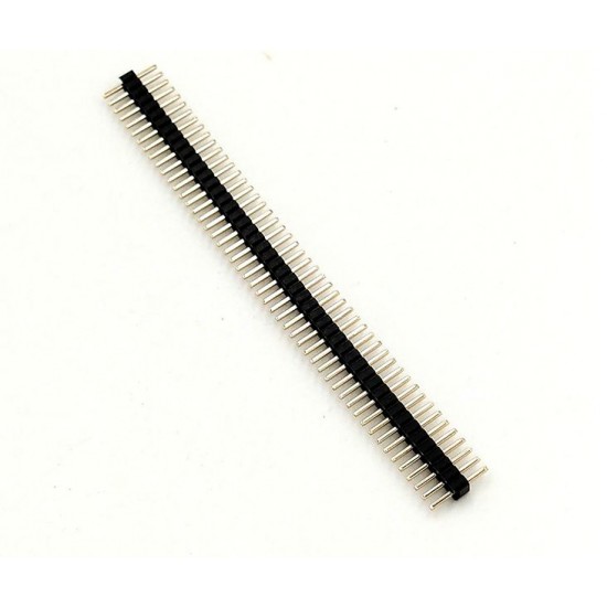 Single row pin 1.27mm golden-plated straight pin 1X2P/3/4/5/6/7/8/9/10/12-50P