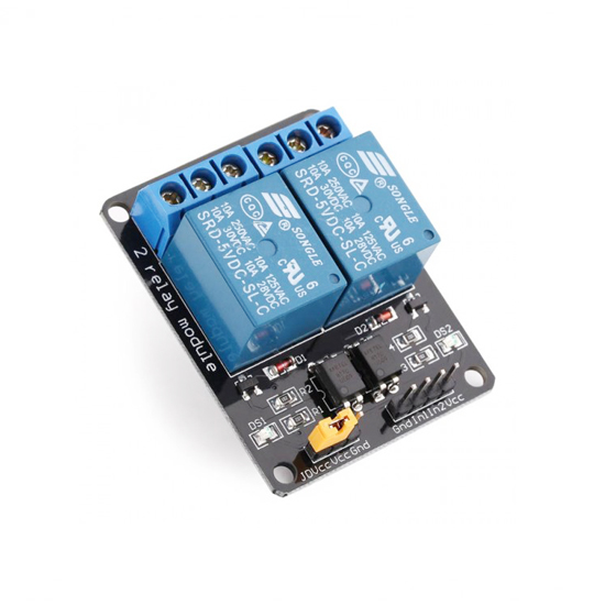 5V 2-Channel Relay Shield