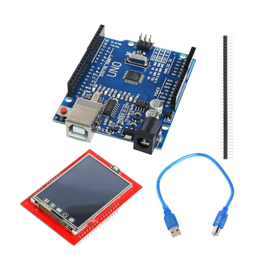 Arduino Compatible UART 2.4” SPI TFT LCD Shield