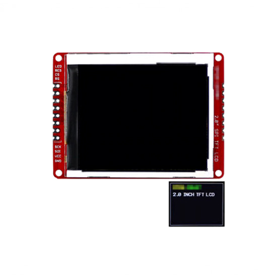 Arduino Uno Compatible 3.3/5V 2.0” SPI TFT LCD Shield