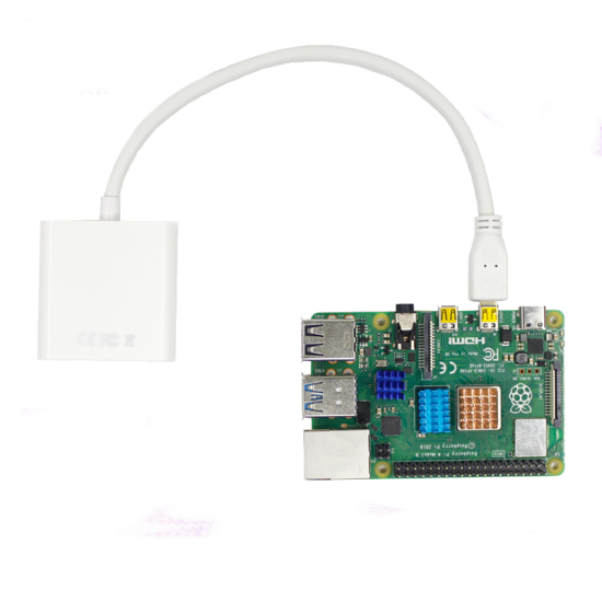 Raspberry Pi 3B Micro-HDMI VGA Converter Cables