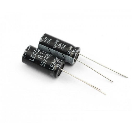 10PCS Electrolytic Capacitor 1000uF 25V 10x17mm