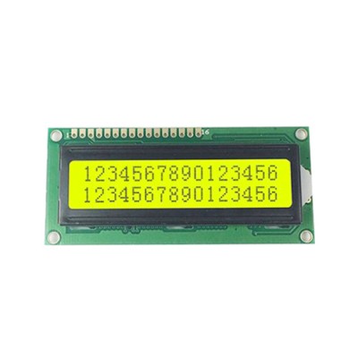 1602 LCD Yellow Green Character Display 1.5inch