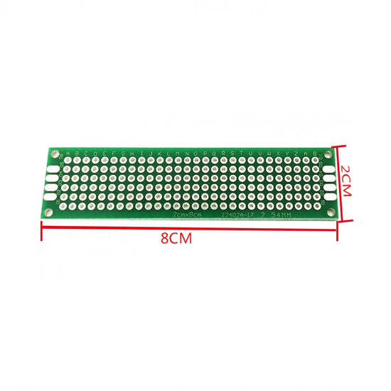 2x8cm HASL PCB Protoboard Test Board