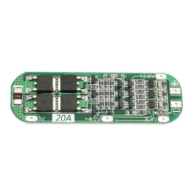 3 Serial Ports 11.1V 12V 12.6V 18650 Lithium Battery Protection Board 20A