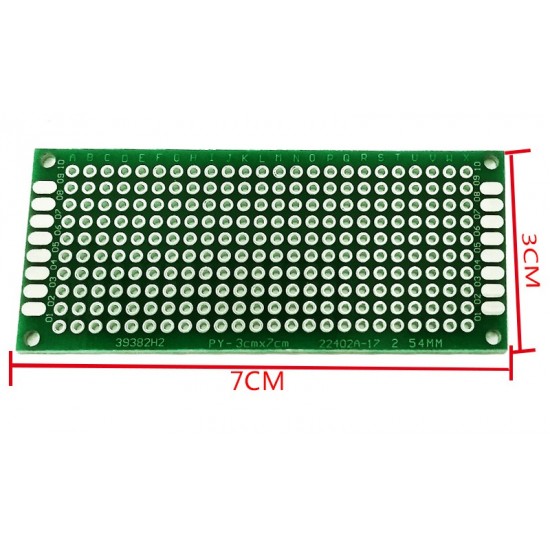 3x7cm 1.6mm 2.54mmPitch HASL PCB Protoboard