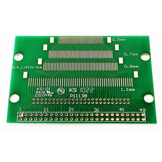 50Pin 0.5-1.1mmPitch LCM TFT LCD Test Board Dual Row