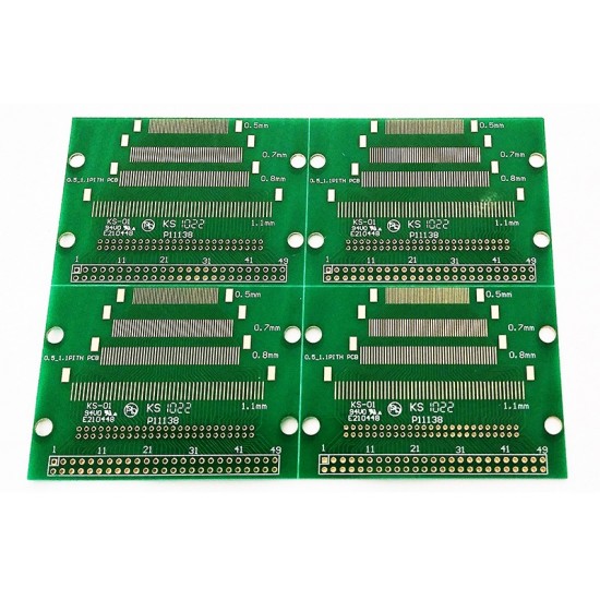 50Pin 0.5-1.1mmPitch LCM TFT LCD Test Board Dual Row