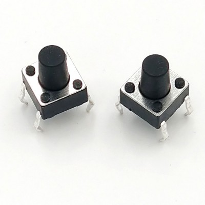 5PCS 6×6×4.3H Tact Switch 4-Pin Push Button