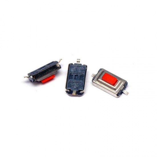 5PCS Tact Switch 3×6×2.5mm 2Pin Push Switch Red