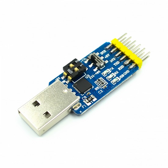 6in1 Serial Module CP2102 USB to TTL 3.3V 5V