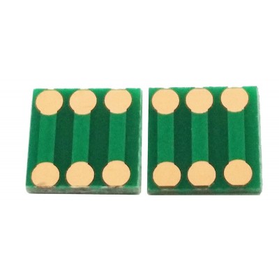 8x9mm Double Side Green Mask 3-line Pin Board 0.8mm