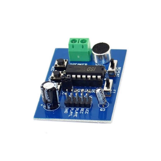 Blue Mask PCB ISD1820 Voice Module