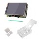 Compatible Raspberry Pi B 3.5 LCD Touch Screen + Case + 3 mounted heat sink