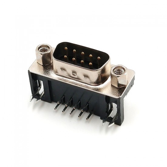 DR9 Female RS232 Socket 9S Horizontal Insert 90 Angles