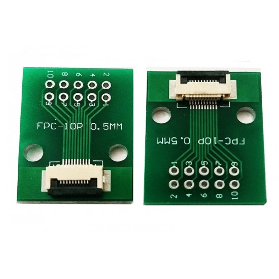 FFC FPC 10Pin Pin Board 0.5mmPitch Connector Test Board