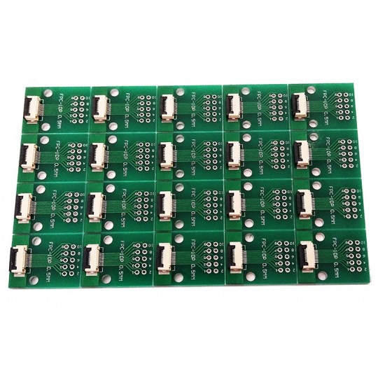 FFC FPC 10Pin Pin Board 0.5mmPitch Connector Test Board