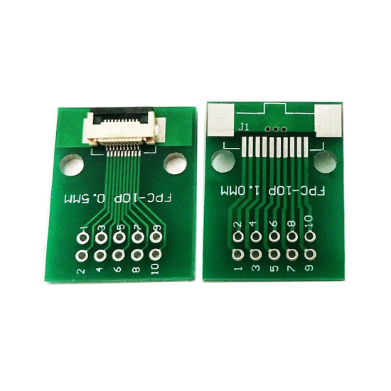 FFC FPC 10Pin Pin Board 0.5mmPitch Connector Test Board