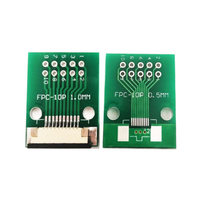 FFC FPC 10Pin Pin Board 1.0mm Pitch Test Board Breakout