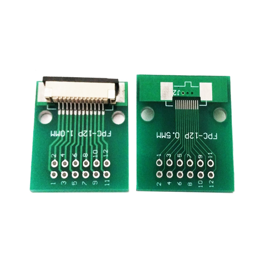 FFC FPC 12Pin Pin Board 1.0mm Pitch Test Board Breakout