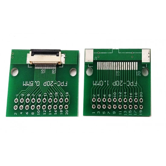 FFC FPC 20Pin Pin Board 0.5mmPitch Test Board Breakout