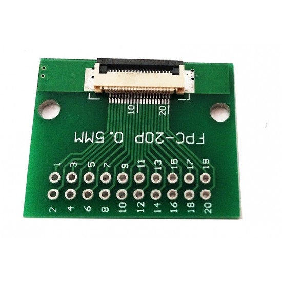 FFC FPC 20Pin Pin Board 0.5mmPitch Test Board Breakout