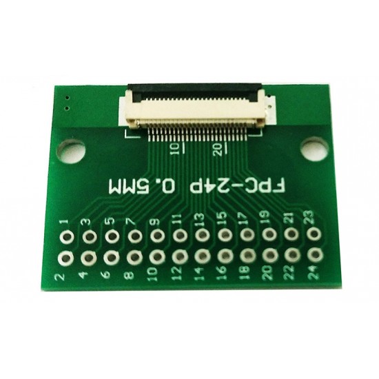 FFC FPC 24Pin Pin Board 0.5mmPitch Test Board Breakout PCB