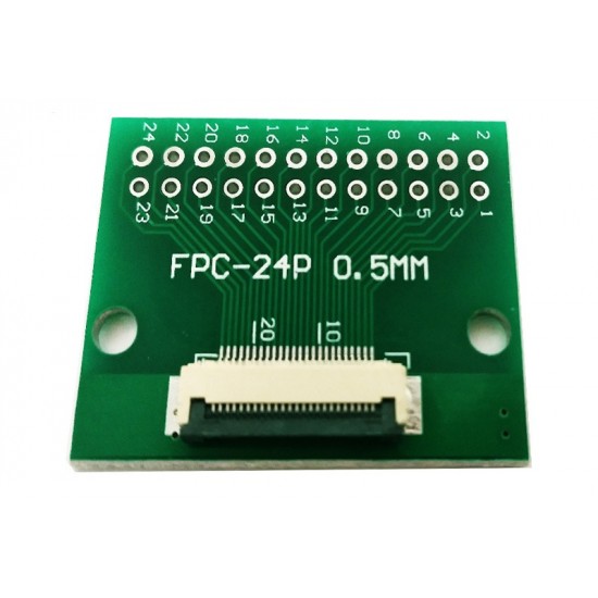 FFC FPC 24Pin Pin Board 0.5mmPitch Test Board Breakout PCB