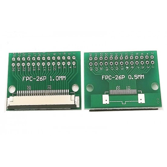 FFC FPC 26Pin Pin Board 1.0mm Pitch Test Board Breakout