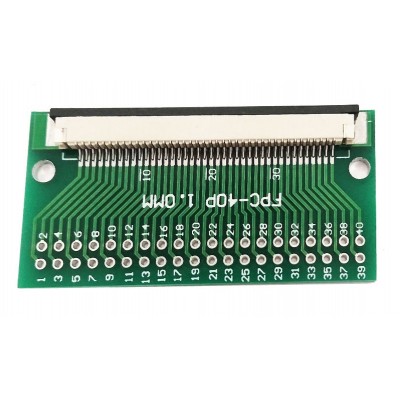 FFC FPC 40Pin Pin Board 1.0mm Pitch Connector Test Board Breakout