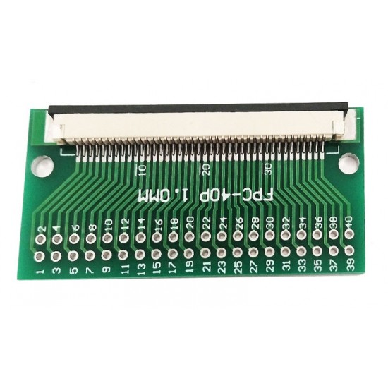 FFC FPC 40Pin Pin Board 1.0mm Pitch Connector Test Board Breakout