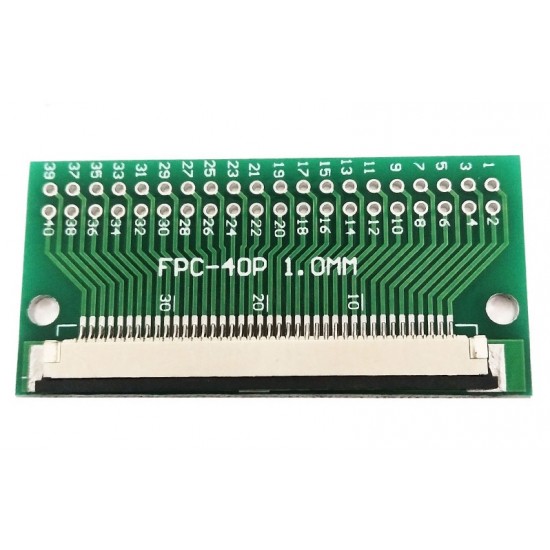 FFC FPC 40Pin Pin Board 1.0mm Pitch Connector Test Board Breakout