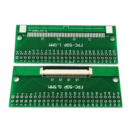 FFC FPC 50Pin 0.5mm Test Board Breakout PCB