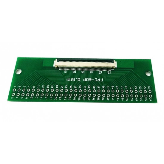 FFC FPC 60Pin Pin Board 0.5mmPitch Test Board Breakout PCB