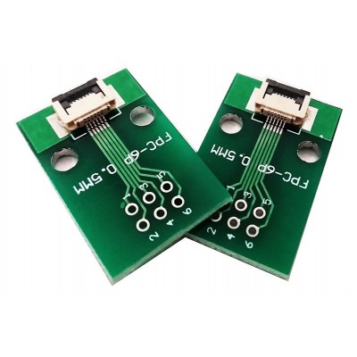 FFC FPC 6P Pin Board 0.5mm Pitch Test Board