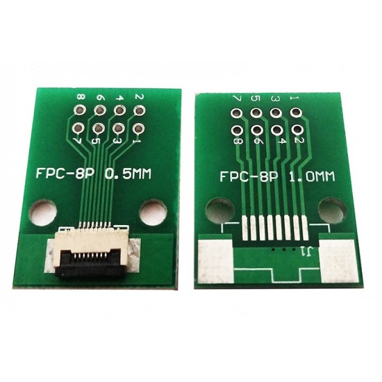 FFC FPC 8Pin Pin Board 0.5mmPitch Test Board Breakout