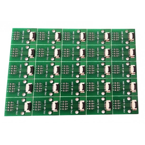 FFC FPC 8Pin Pin Board 0.5mmPitch Test Board Breakout