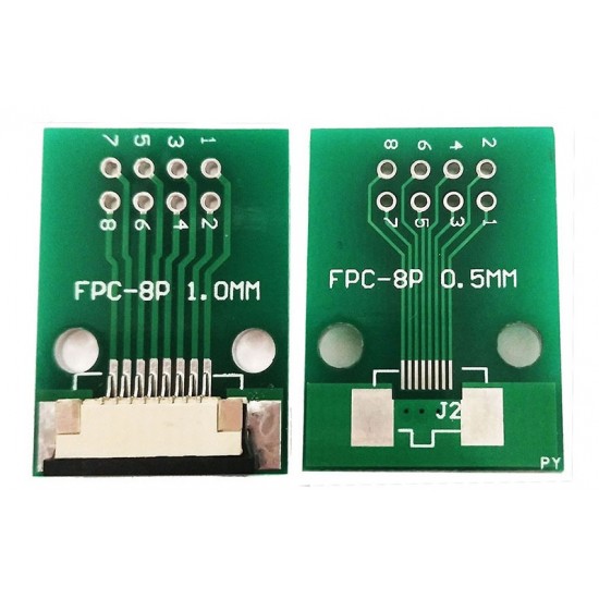 FFC FPC 8Pin Pin Board 1.0mm Pitch Test Board Breakout