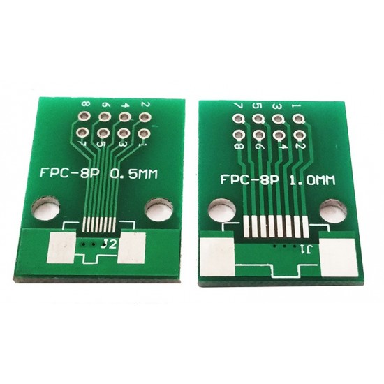 FPC 8Pin Pin Board FFC to 2.54DIP TFT LCD 1mm 0.5mm Pitch