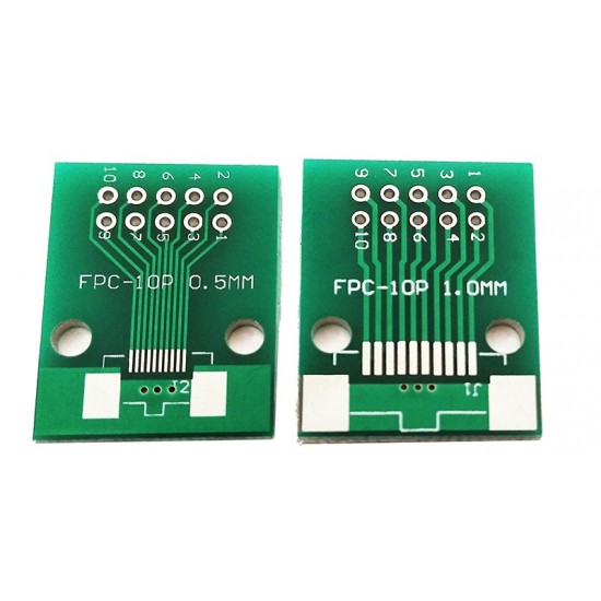 FPC-10P Pin Board FFC to 2.54DIP TFT LCD 1mm 0.5mm Pitch