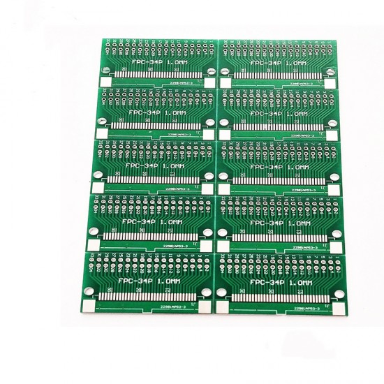 FPC-34P Pin Board FFC to 2.54DIP TFT LCD 1mm 0.5mm Pitch