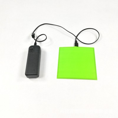 Green EL Panel 10×10cm with 3V Battery Case