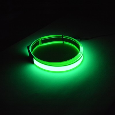 Green LED Neon Light EL Stripe 3V 2AA Battery Drive