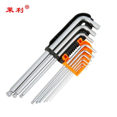 L Shape Head Ball Hexagon Wrenches 9PCS Kit