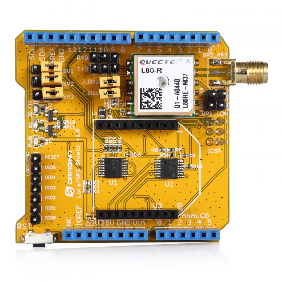 LoRa GPS Module Shield 433/868/915MHz