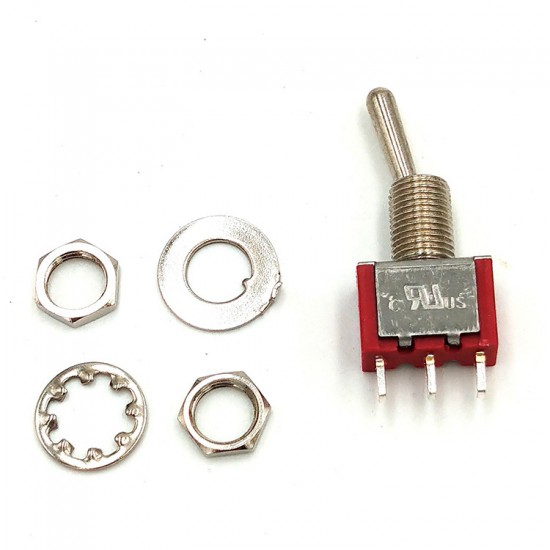 MTS-102 Toggle Switch 3Pin 2 Position Red